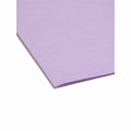 Smead Colored Straight Tab Cut Letter Recycled Top Tab File Folder, Lavender, 8 1/2" Width x 11" Length, 100 / Box, SMD12410