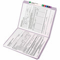 Smead Colored Straight Tab Cut Letter Recycled Top Tab File Folder, Lavender, 8 1/2" Width x 11" Length, 100 / Box, SMD12410