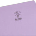 Smead Colored Straight Tab Cut Letter Recycled Top Tab File Folder, Lavender, 8 1/2" Width x 11" Length, 100 / Box, SMD12410