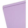 Smead Colored Straight Tab Cut Letter Recycled Top Tab File Folder, Lavender, 8 1/2" Width x 11" Length, 100 / Box, SMD12410