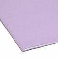 Smead Colored 1/3 Tab Cut Letter Recycled Top Tab File Folder, Lavender, 8 1/2" Width x 11" Length, 100 / Box, SMD12434