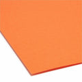 Smead Colored Straight Tab Cut Letter Recycled Top Tab File Folder, Orange, 8 1/2" Width x 11" Length, 100 / Box, SMD12510