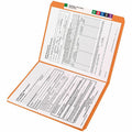 Smead Colored Straight Tab Cut Letter Recycled Top Tab File Folder, Orange, 8 1/2" Width x 11" Length, 100 / Box, SMD12510
