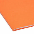 Smead Colored 1/3 Tab Cut Letter Recycled Top Tab File Folder, Orange, 8 1/2" Width x 11" Length, 100 / Box, SMD12534
