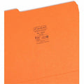 Smead Colored 1/3 Tab Cut Letter Recycled Top Tab File Folder, Orange, 8 1/2" Width x 11" Length, 100 / Box, SMD12543