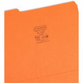 Smead Colored 1/3 Tab Cut Letter Recycled Top Tab File Folder, Orange, 8 1/2" Width x 11" Length, 100 / Box, SMD12543
