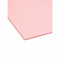 Smead Colored 1/3 Tab Cut Letter Recycled Top Tab File Folder, Pink, 8 1/2" Width x 11" Length, 100 / Box, SMD12643