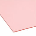 Smead Colored 1/3 Tab Cut Letter Recycled Top Tab File Folder, Pink, 8 1/2" Width x 11" Length, 100 / Box, SMD12643