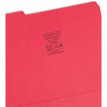 Smead Colored 1/3 Tab Cut Letter Recycled Top Tab File Folder, 8 1/2" Width x 11" Length, 100 / Box, SMD12734