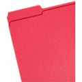 Smead Colored 1/3 Tab Cut Letter Recycled Top Tab File Folder, 8 1/2" Width x 11" Length, 100 / Box, SMD12734