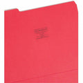 Smead 1/3 Tab Cut Letter Recycled Top Tab File Folder, Red, 8 1/2" Width x 11" Length, 100 / Box, SMD12743