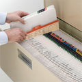 Smead Colored Straight Tab Cut Letter Recycled Top Tab File Folder, White, 8 1/2" Width x 11" Length, 100 / Box, SMD12810