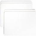 Smead Colored Straight Tab Cut Letter Recycled Top Tab File Folder, White, 8 1/2" Width x 11" Length, 100 / Box, SMD12810