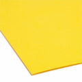 Smead Colored Straight Tab Cut Letter Recycled Top Tab File Folder, Yellow, 8 1/2" Width x 11" Length, 100 / Box, SMD12910