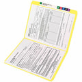 Smead Colored Straight Tab Cut Letter Recycled Top Tab File Folder, Yellow, 8 1/2" Width x 11" Length, 100 / Box, SMD12910
