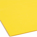 Smead Colored 1/3 Tab Cut Letter Recycled Fastener Folder, Yellow, 8 1/2" Width x 11" Length, 50 / Box, SMD12940