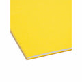 Smead Colored 1/3 Tab Cut Letter Recycled Fastener Folder, Yellow, 8 1/2" Width x 11" Length, 50 / Box, SMD12940