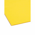 Smead Colored 1/3 Tab Cut Letter Recycled Fastener Folder, Yellow, 8 1/2" Width x 11" Length, 50 / Box, SMD12940