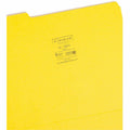 Smead Colored 1/3 Tab Cut Letter Recycled Top Tab File Folder, Yellow, 8 1/2" Width x 11" Length, 100 / Box, SMD12943