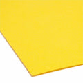 Smead Colored 1/3 Tab Cut Letter Recycled Top Tab File Folder, Yellow, 8 1/2" Width x 11" Length, 100 / Box, SMD12943