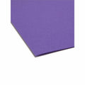 Smead Colored 1/3 Tab Cut Letter Recycled Top Tab File Folder, Purple, 8 1/2" Width x 11" Length, 100 / Box, SMD13034