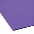 Smead Colored 1/3 Tab Cut Letter Recycled Top Tab File Folder, Purple, 8 1/2" Width x 11" Length, 100 / Box, SMD13043