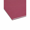 Smead Colored 1/3 Tab Cut Letter Recycled Top Tab File Folder, Maroon, 8 1/2" Width x 11" Length, 100 / Box, SMD13093