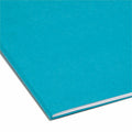 Smead Colored 1/3 Tab Cut Letter Recycled Top Tab File Folder, Teal, 8 1/2" Width x 11" Length, 100 / Box, SMD13134