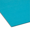 Smead Colored 1/3 Tab Cut Letter Recycled Top Tab File Folder, Teal, 8 1/2" Width x 11" Length, 100 / Box, SMD13143