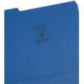 Smead Colored 1/3 Tab Cut Letter Recycled Top Tab File Folder, Navy Blue, 8 1/2" Width x 11" Length, 100 / Box, SMD13193