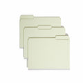 Smead 1/3 Tab Cut Letter Recycled Top Tab File Folder, Green, 8 1/2" Width x 11" Length, 25 / Box, SMD13230