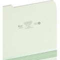 Smead 1/3 Tab Cut Letter Recycled Top Tab File Folder, Gray/Green, 8 1/2" Width x 11" Length, 25 / Box, SMD13234