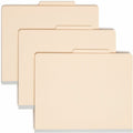 Smead 2/5 Tab Cut Letter Recycled Classification Folder, Manila, 8 1/2" Width x 11" Length, 10 / Box, SMD13700