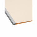Smead 2/5 Tab Cut Letter Recycled Classification Folder, Manila, 8 1/2" Width x 11" Length, 10 / Box, SMD13700
