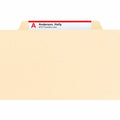 Smead 2/5 Tab Cut Letter Recycled Classification Folder, Manila, 8 1/2" Width x 11" Length, 10 / Box, SMD13700