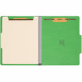 Smead Colored 2/5 Tab Cut Letter Recycled Classification Folder, Green, 8 1/2" Width x 11" Length, 10 / Box, SMD13702
