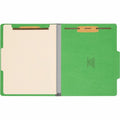 Smead Colored 2/5 Tab Cut Letter Recycled Classification Folder, Green, 8 1/2" Width x 11" Length, 10 / Box, SMD13702
