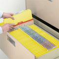 Smead Colored 2/5 Tab Cut Letter Recycled Classification Folder, Yellow, 8 1/2" Width x 11" Length, 10 / Box, SMD13704