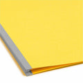 Smead Colored 2/5 Tab Cut Letter Recycled Classification Folder, Yellow, 8 1/2" Width x 11" Length, 10 / Box, SMD13704