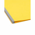 Smead Colored 2/5 Tab Cut Letter Recycled Classification Folder, Yellow, 8 1/2" Width x 11" Length, 10 / Box, SMD13704