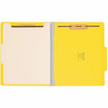 Smead Colored 2/5 Tab Cut Letter Recycled Classification Folder, Yellow, 8 1/2" Width x 11" Length, 10 / Box, SMD13704