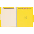 Smead Colored 2/5 Tab Cut Letter Recycled Classification Folder, Yellow, 8 1/2" Width x 11" Length, 10 / Box, SMD13704