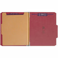 Smead SafeSHIELD 2/5 Tab Cut Letter Recycled Classification Folder, Bright Red, 8 1/2" Width x 11" Length, 10 / Box, SMD13731