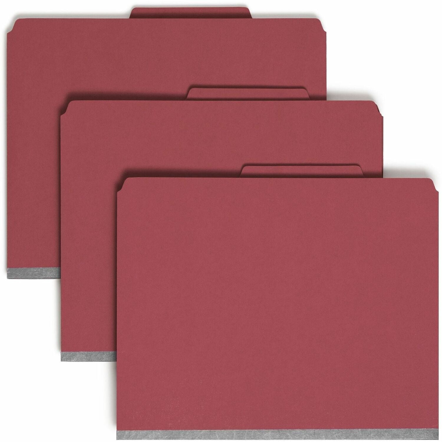 Smead SafeSHIELD 2/5 Tab Cut Letter Recycled Classification Folder, 1 Box