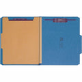 Smead SafeSHIELD 2/5 Tab Cut Letter Recycled Classification Folder, Dark Blue, 8 1/2" Width x 11" Length, 10 / Box, SMD13732