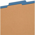 Smead SafeSHIELD 2/5 Tab Cut Letter Recycled Classification Folder, Dark Blue, 8 1/2" Width x 11" Length, 10 / Box, SMD13732