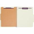 Smead SafeSHIELD 2/5 Tab Cut Letter Recycled Classification Folder, Gray/Green, 8 1/2" Width x 11" Length, 10 / Box, SMD13776
