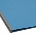 Smead Colored 2/5 Tab Cut Letter Recycled Classification Folder, Blue, 8 1/2" Width x 11" Length, 10 / Box, SMD14001