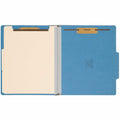 Smead Colored 2/5 Tab Cut Letter Recycled Classification Folder, Blue, 8 1/2" Width x 11" Length, 10 / Box, SMD14001