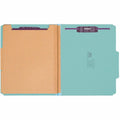 Smead SafeSHIELD 2/5 Tab Cut Letter Recycled Classification Folder, Blue, 8 1/2" Width x 11" Length, 10 / Box, SMD14030